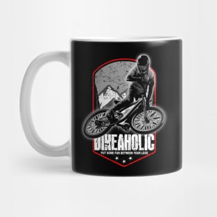 Bikeaholic Cool Downhill Mountain Biking Mug